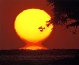 入選　「沈む夕日」