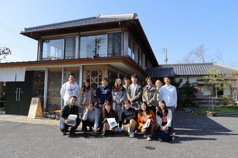 早稲田大学留学生　林邸にて