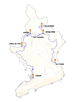 島内の地図