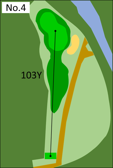 4番ホールのコース図