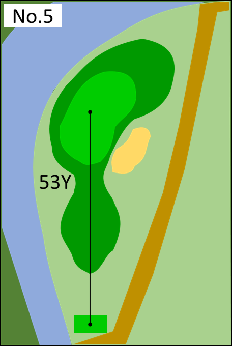 5番ホールのコース図