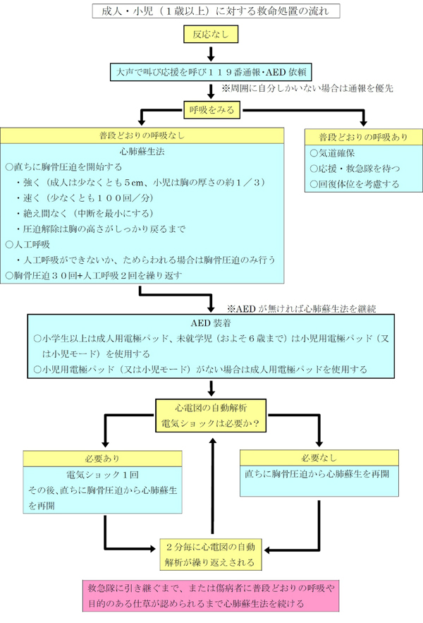 応急処置の流れ