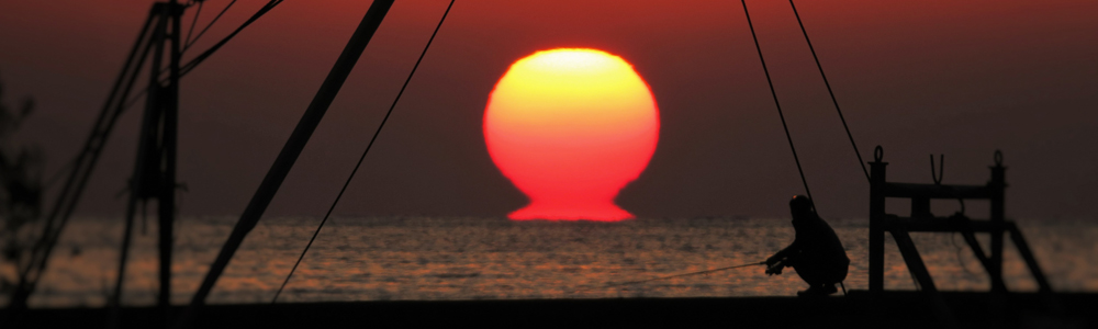 ダルマ夕日の画像