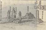東福寺西山墓地(明治24年寺石正路写生図)