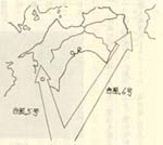台風進路図 5号・6号